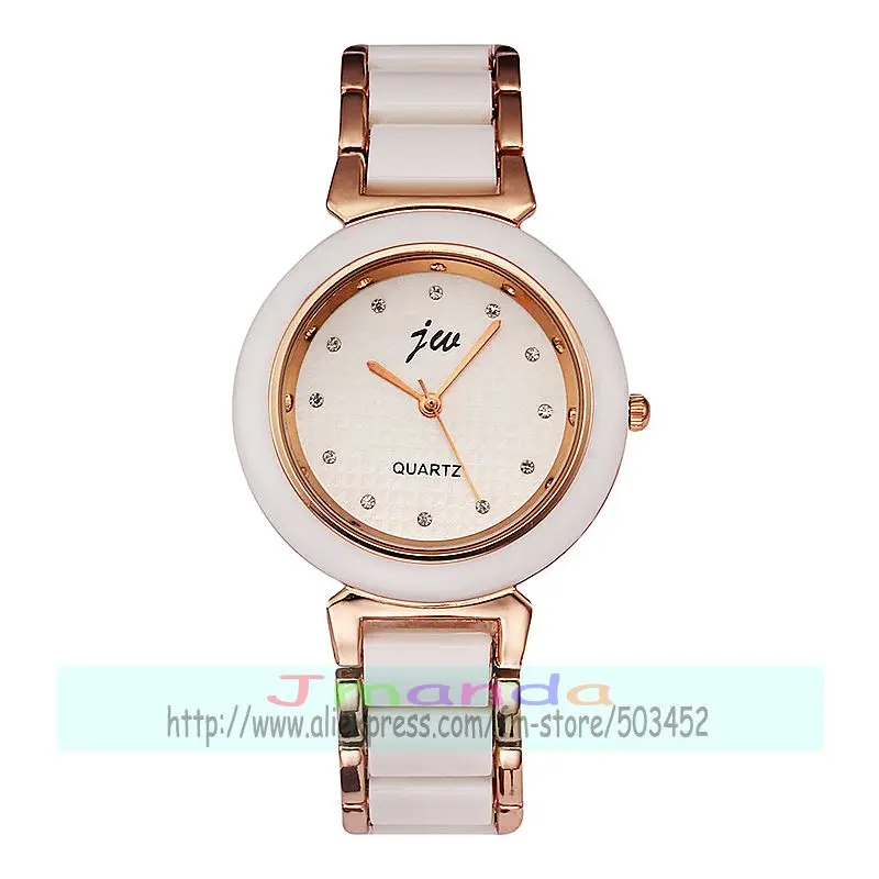 

100pcs/lot JW-F254 Fashion Ladies Bracelet Watch Wrap Quartz Dress Alloy Watch White Color Elegance Watch For Women