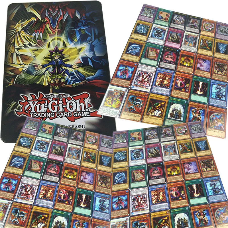 60PCS/Set Yugioh Rare Flash Cards Yu Gi Oh Game Paper Cards Kids Toys