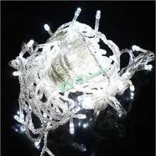 100 шт. 10 м 100 светодиодный s светодиодный свет шнура 220/110 В Рождество праздник свадебные украшения гирлянды освещение Отправить DHL ems