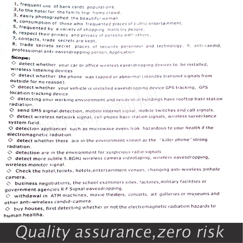 CC308+ Full Range Wireless Camera Anti-Spy Bug Detect RF Signal Detector GSM Device Finder FNR Full-frequency Detector (2)
