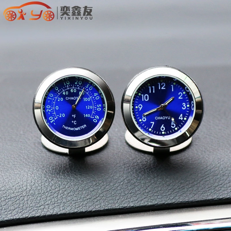 

YIXINYOU Luminous Car Clock Car Thermometer Car Electronic Watch Car Clock Time Table Clock Electronic Clock Quartz Watch