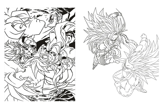 Dragon Ball Super Final Chapter Ultra Instinct Goku Jiren Frieza  Commemorative Edition Drawing Toys Child's Painting Gift