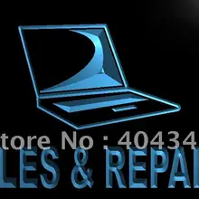 LK131-Тетрадь продаж компьютеров ремонт светодиодный знак неонового света