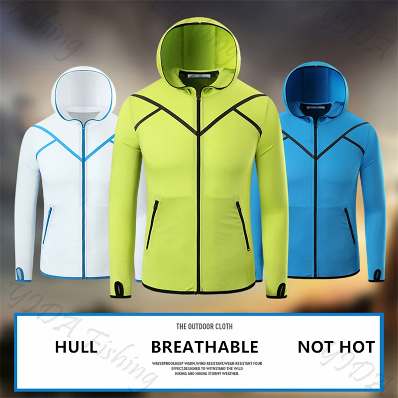 

Outdoor D3 Clothing Hooded Anti-Mosquito Men Jacket Quick-Drying Coat Fishing Shirt For Camping Hiking Cycling Fishing Clothes