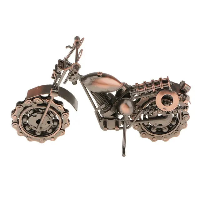 New Original Vintage Metal Model Craft Motorbike Motorcycle Model Home Decor Ornament Gift Boys Gifts Kids Toys 2