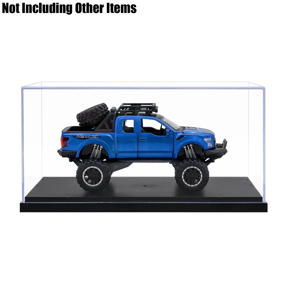 US Clear Acrylic Plastic Base Display Case Perspex Box Dustproof 3Steps Big Size