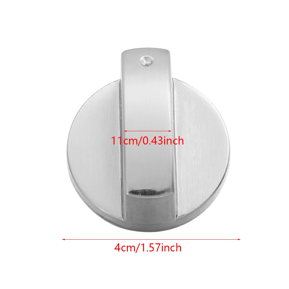 2Pcs 6/8mm Kitchen Cooker Gas Stove Oven Universal Metal Rotary Switch Control Knobs Replacement