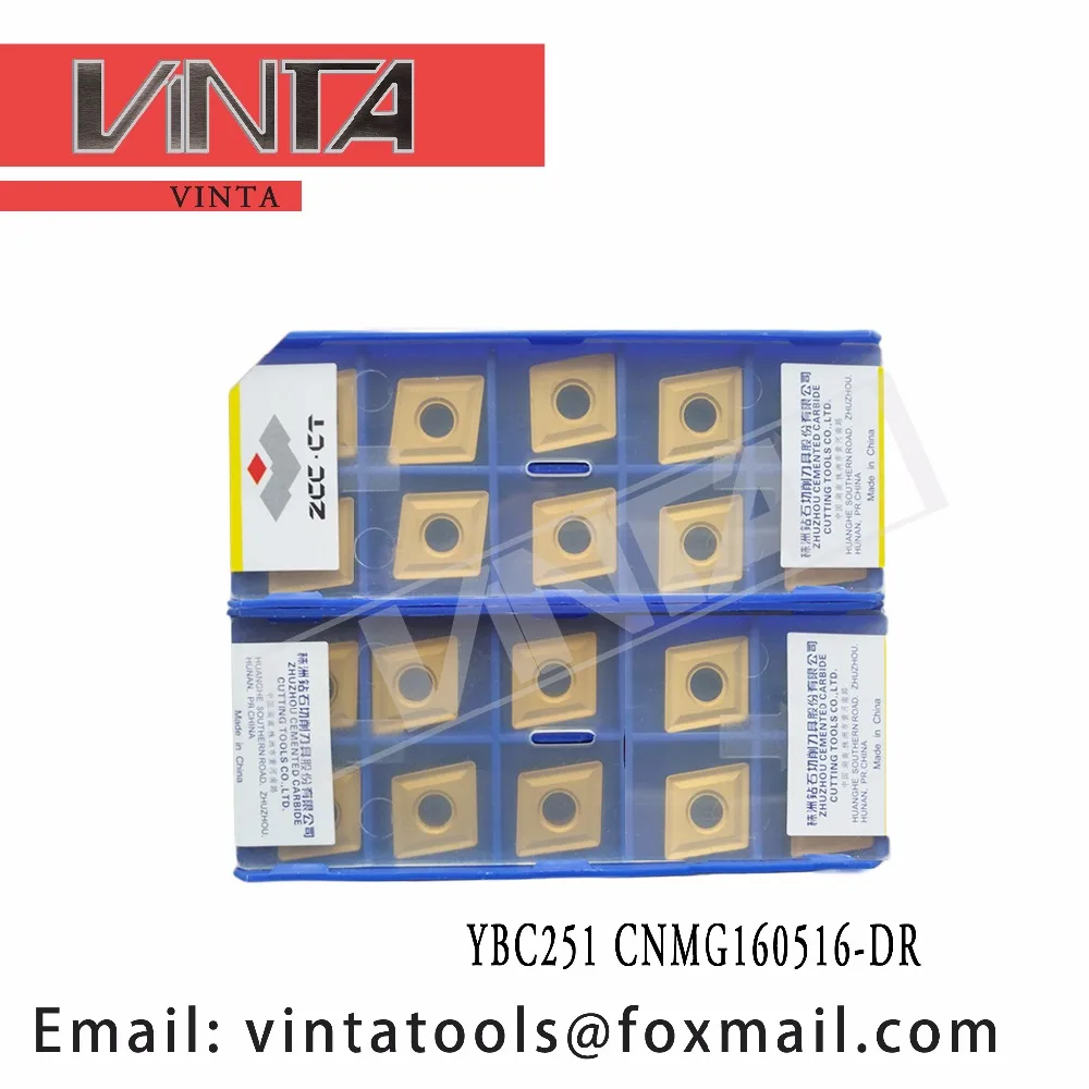 

high quality 10pcs/lots YBC251 CNMG160516-DR cnc carbide turning inserts