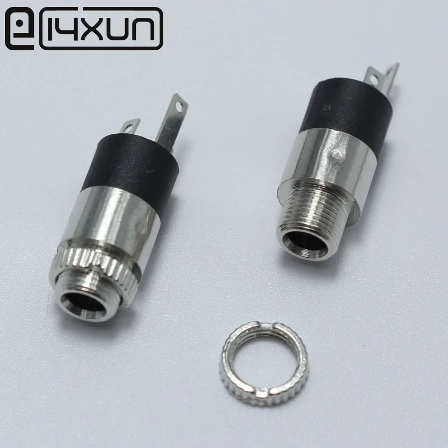 

1piece PJ-392 Nickel-plated 3.5mm Stereo Female Sockect with Screw 3.5 Audio Headphone Jack 3P Vertical Double Channel Connector
