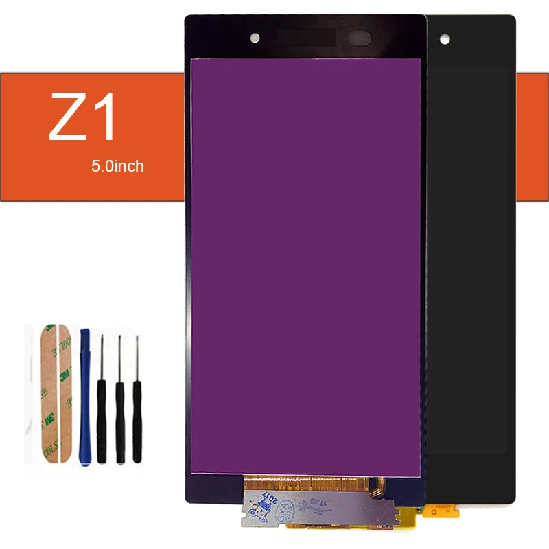 

szHAIyu 5pcs Tested Well Working LCD Display+Touch Screen For Sony Xperia Z1 L39 L39H C6902 C6903 LCD Display With Tools
