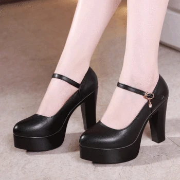 

Model cheongsam t stage show waterproof platform super high heel with single shoes one word buckle lwomen's shoes