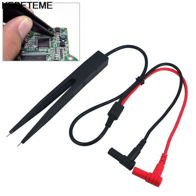 1pc clip probe Multimeter tester meter probe lead LCR patch clamp SMD