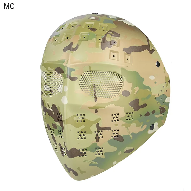 Full Face Mesh Airsoft Mask Mesh Diving Mask For Hunting Diving