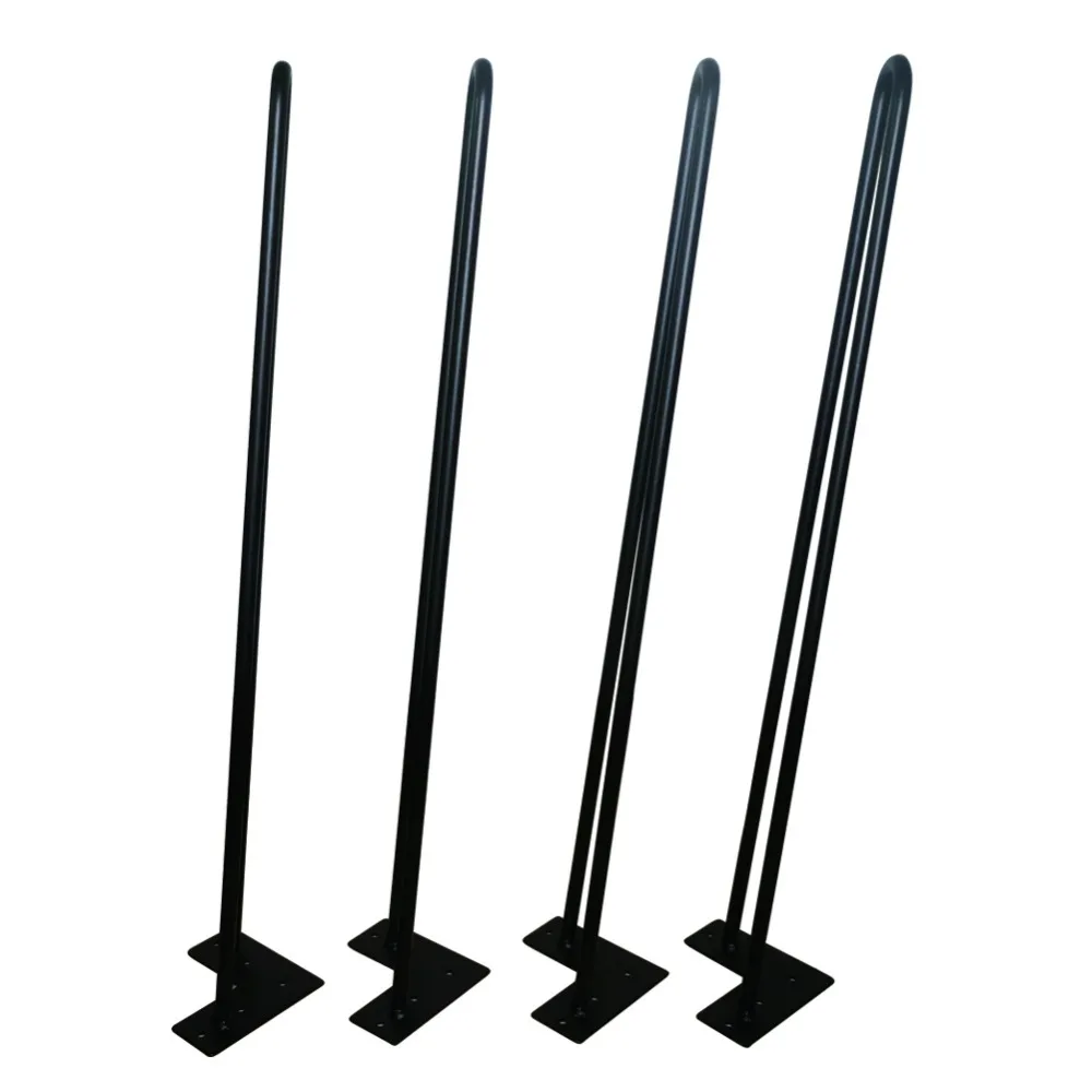 

Free Shipping-Angled 28" Black Barstool ,1/2" Solid Iron,Heavy Duty Furniture Leg,Metal Table Leg,Desk/Dining Table Hairpins