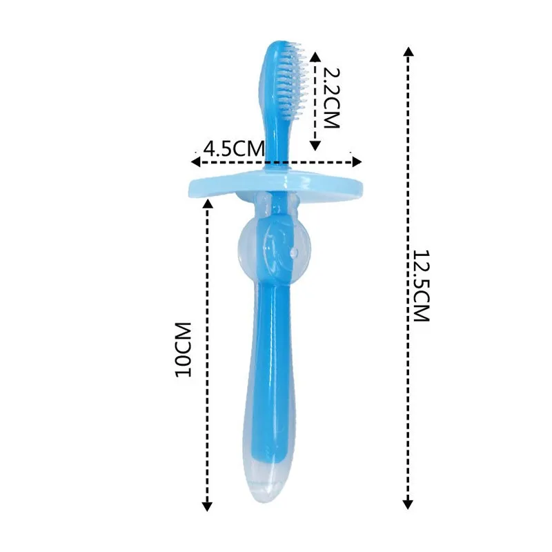 Детские мягкий силиконовый детский учебная зубная щетка Детские для ухода за зубами зубная щетка инструмент для прорезывания зубов Прорезыватель зубов