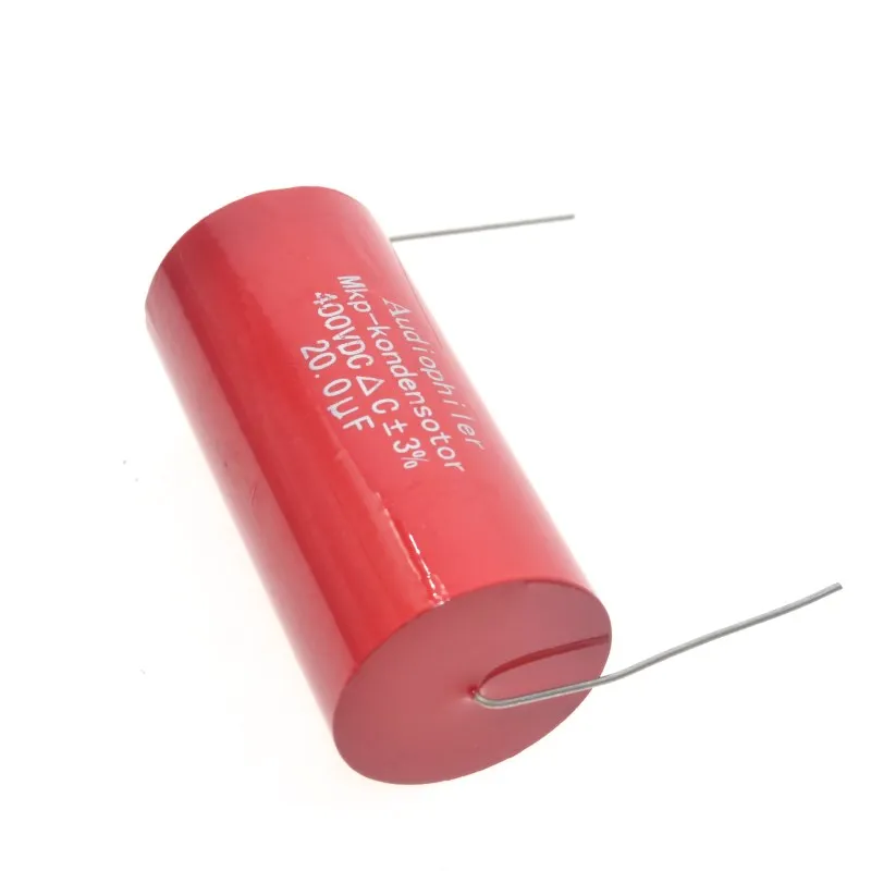 Конденсатор audiophiler mkp с осевым соединением 2 шт. 400VDC 20 мкФ|coupling capacitor|audiophiler mkpcapacitor