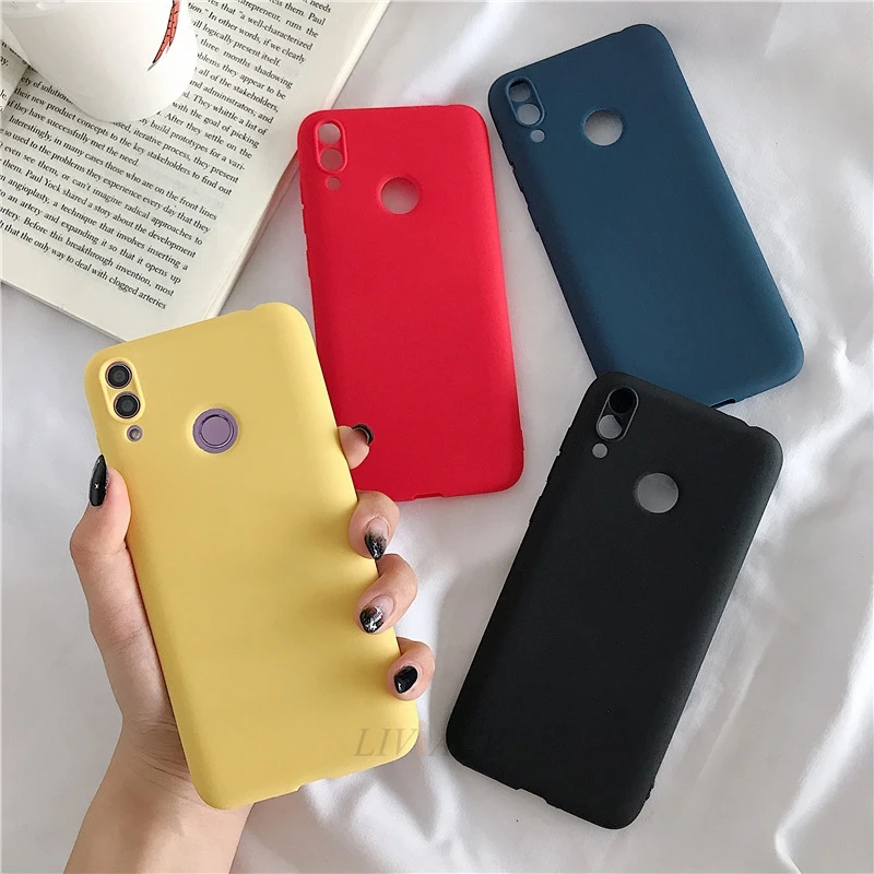 Матовый Силиконовый чехол для телефона huawei honor play 8A pro 8C 8x view 20 v20 8 9 10 lite 7x7s 7a 7c v10