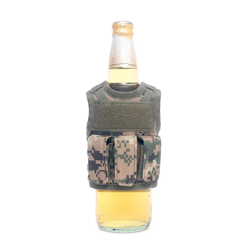 Городские беговые сумки военные мини Molle жилет Личная бутылка напиток набор регулируемый плечевой ремень напиток тактический Чехол для пивной бутылки