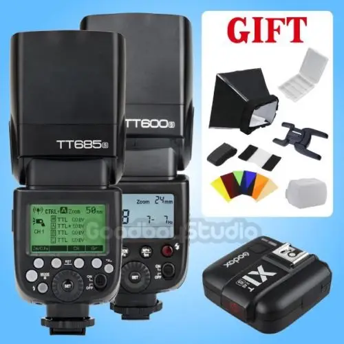 

Godox TT685 TT685S TT600S X1T-S 2.4G HSS Camera Flash Speedlite Kit for Sony MI Shoe