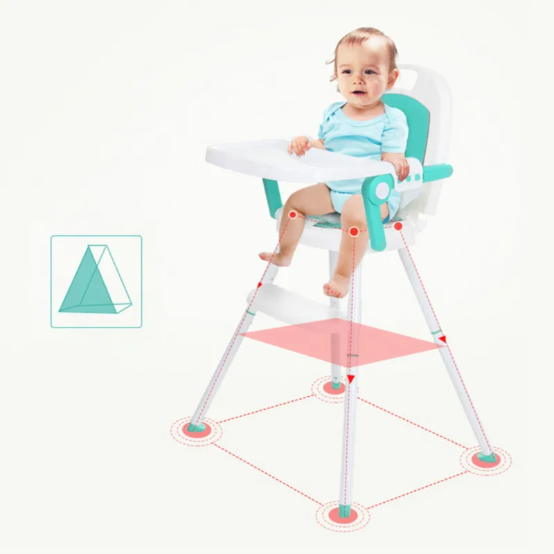 Multifunctional Portable Kids Booster Seat Feeding Chair Dinner Highchair Fold baby feed chair Child Dining Chair Feeding Table