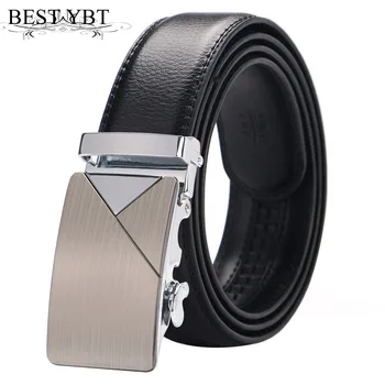 

Best YBT Men Belt Imitation leather Alloy Automatic buckle Belt Business affairs Fashion Casual High Quality Personality Belt