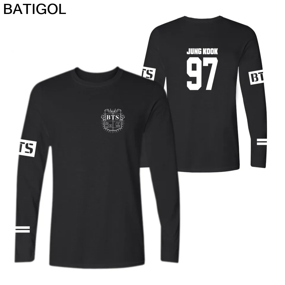 BATIGOL BTS Bangtan Boys T-Shirt Young Forever Album Shirt men Cotton Letter Print T Tops Tee plus size 4XL | Мужская одежда