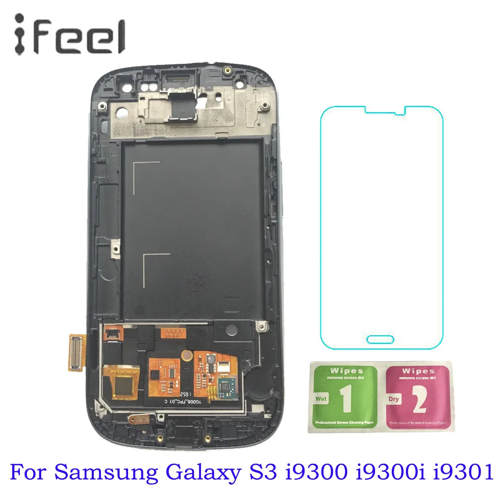 

4.8 inch For Samsung Galaxy S3 i9300 i9300i i9301 i9308i i9301i LCD Display + Touch Screen with Frame For SAMSUNG S3 LCD Screen