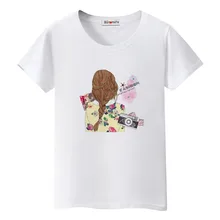 2021 beautiful girl tshirt korean style graphic t shirts kawaii women shirts oversized t shirt casual tops brand haut femme