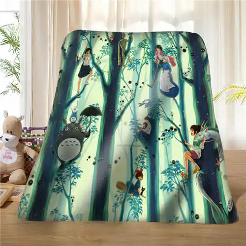На заказ totoro_and_jiji__ b(1) одеяло мягкий флис DIY ваша фотография украшение спальня диван мульти размер#929-02-001-47