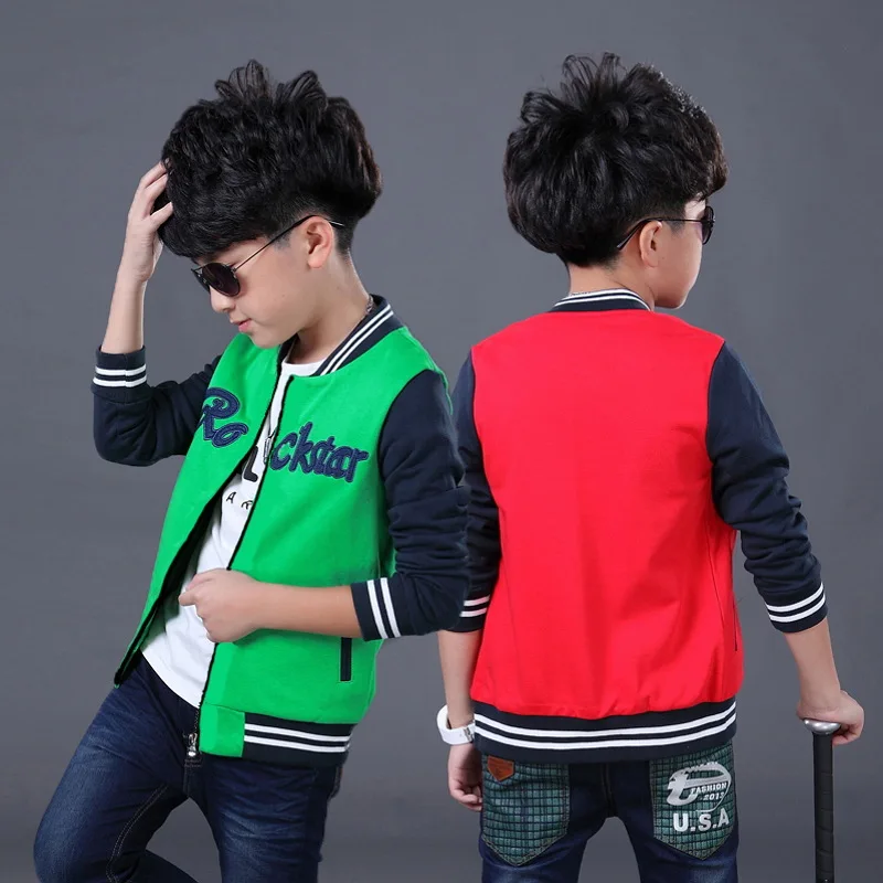 

Children's Jacket Boy New Baseball Shirt Cotton Jacket Scorpion Primary School Children's Casual Wear Sportswear