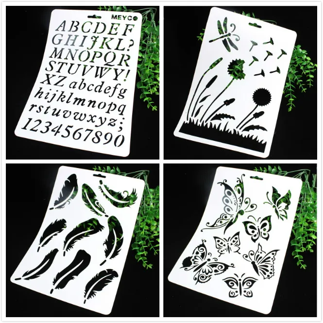 

1 Sheet Layering Stencils for DIY Scrapbooking/photo album Decorative Embossing DIY Paper Cards Crafts