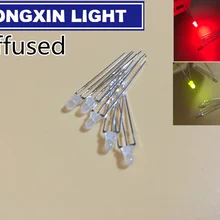 100 шт. светодиодный 3 мм круглый рассеянный красный и зеленый два цвета общий анод/катод светодиодный диодный светильник светодиод красный/YG двухцветный