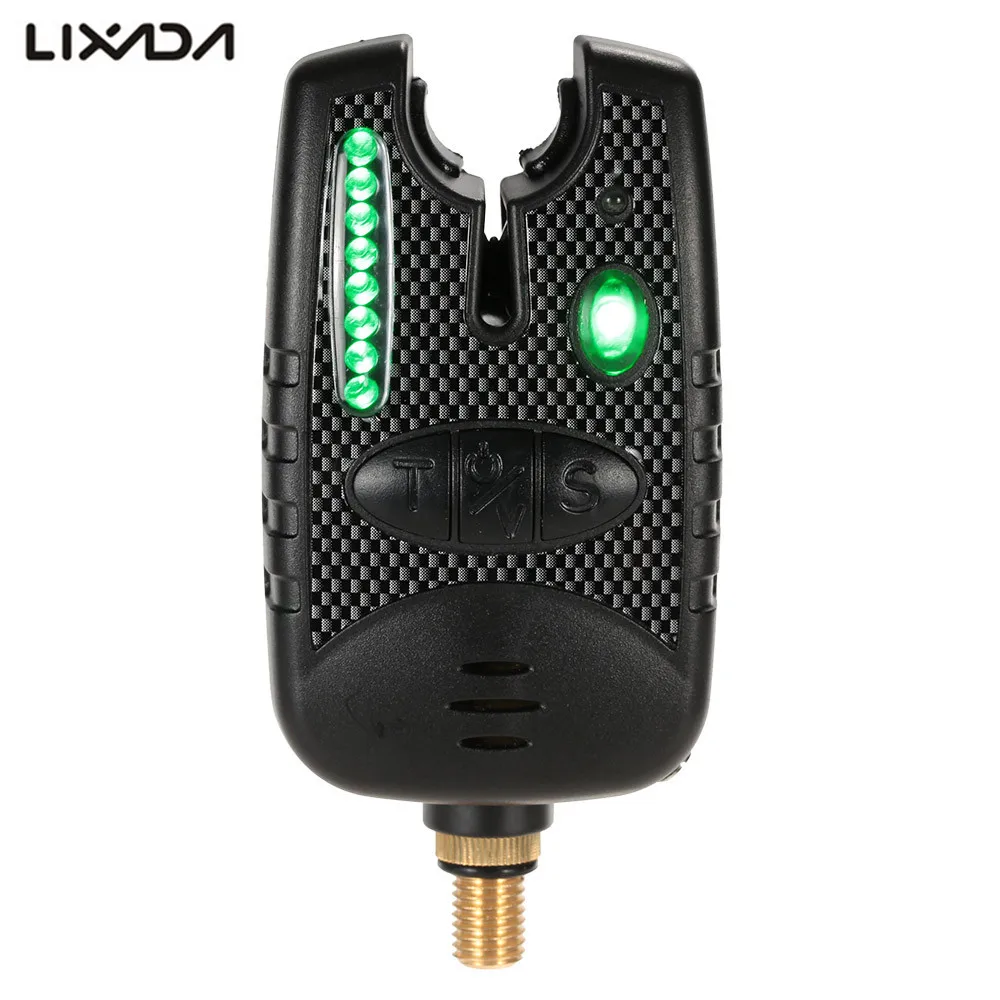 

Lixada 8 LEDs Fishing Bite Alarm Adjustable Tone Volume Sensitivity Sound Indicator for carp fishing