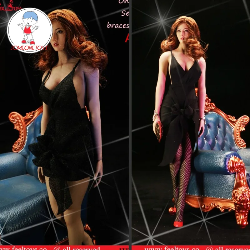 

1/6 Sexy Strapped Dress Girl Sexy Braces Skirt for 12 Inches Female Action Figures