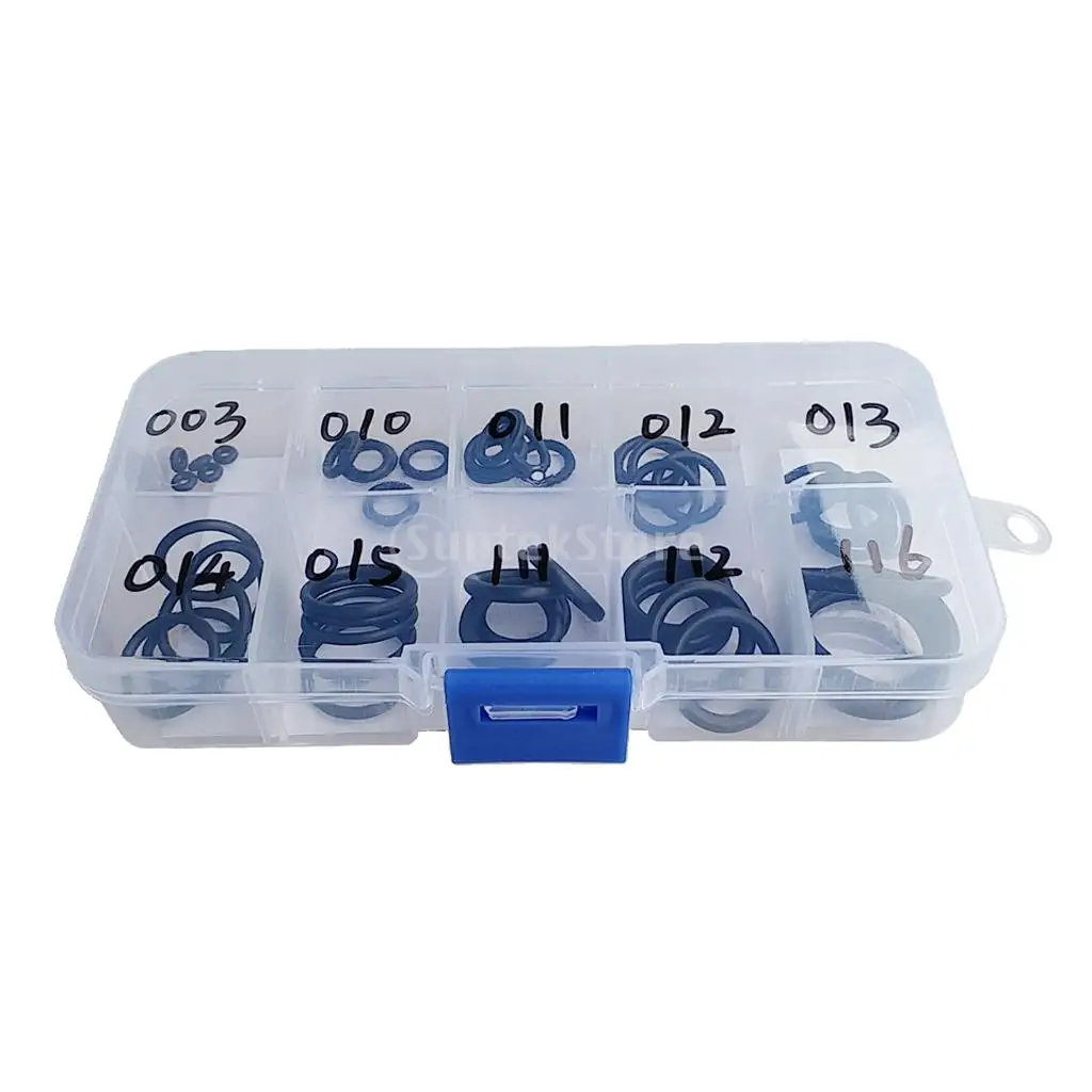50Pcs Assorted 10 Sizes Scuba Diving O-ring Kit Nitrox Rubber Dive Gear Seal Rings Washers Repair Replacement Diver Accessories