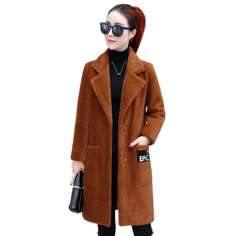 Élégant Chaud Laine Vestes Long Manteau Beige rose Automne noir Survêtement Nw1070 Nouvelles kaki Haute orange Cachemire Qualité Femmes 2018 Femelle Hiver Manteaux qOPnIwv