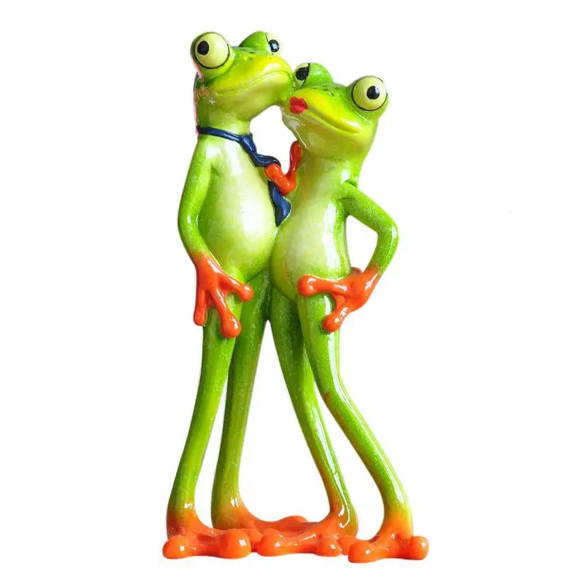Frogs Ornament Figurine Home Decoration Resin Modern Set Cm AliExpress