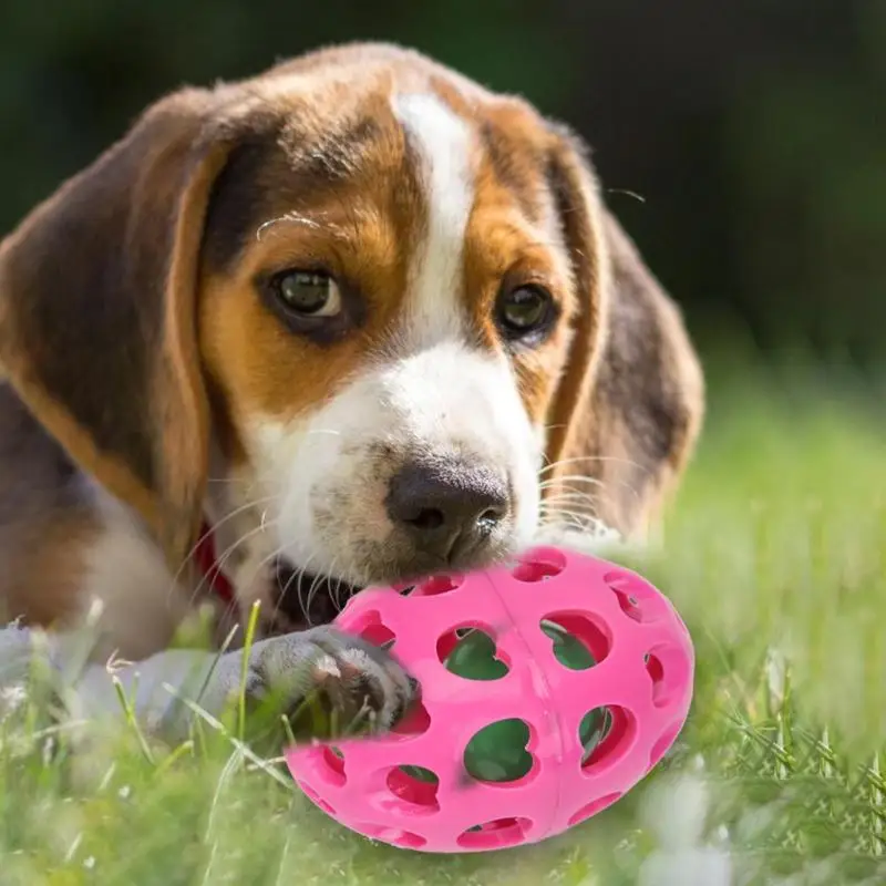 ПЭТ резиновая игрушка для собаки круглый шар собаки молярная Чистка зуб жевание укусов устойчивые такие игрушки уменьшают зубной камень и держать рот свежим