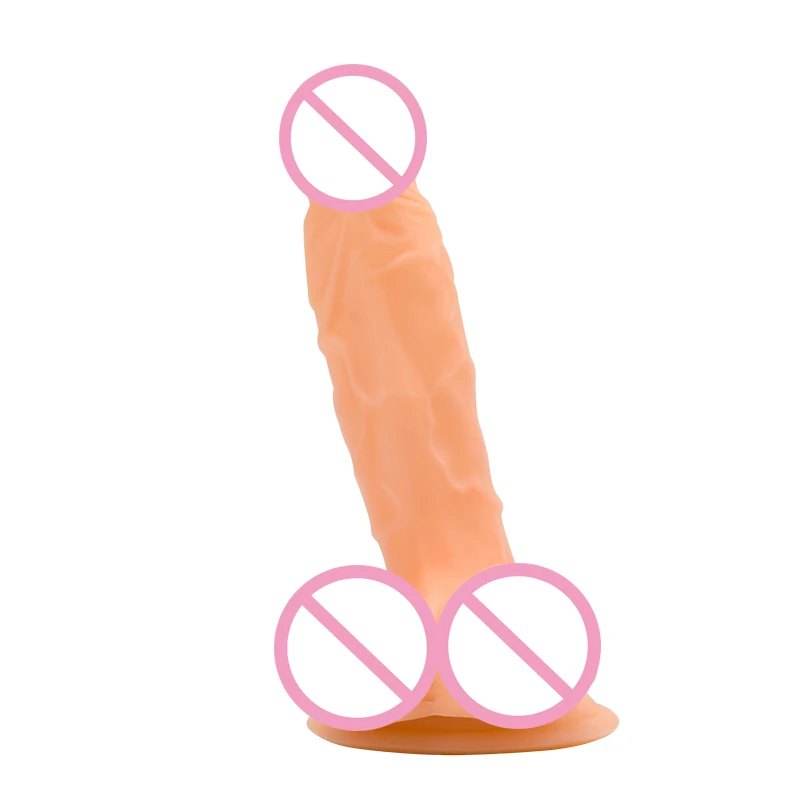 New 6.1 Inch Dildo Realistic, Super Soft Silicone Penis Strapon Strong Suction Cup Dick, Sex Toys for Woman, Sex Products