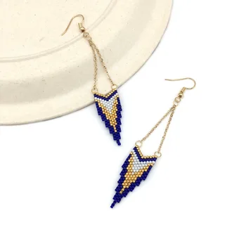 

Bohemia statement drop earrings for women girls fashion jewelry Trendy dangle earrings gifts for women girls women accessories