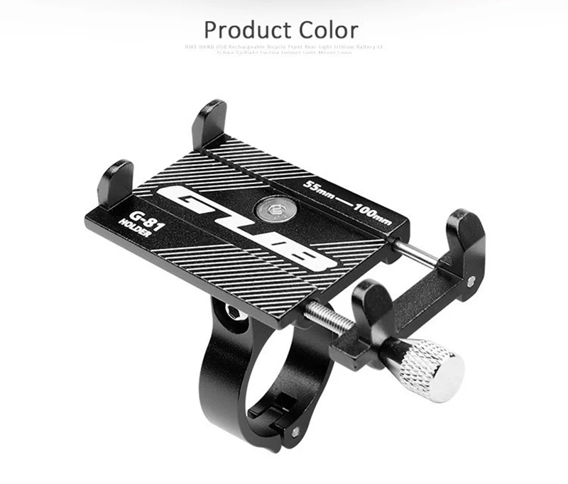 GUB G81 G-81 Aluminum Bicycle Phone Holder For Smartphone 3.5-6.2 inch Adjustable Support GPS Bike Phone Stand Mount Bracket