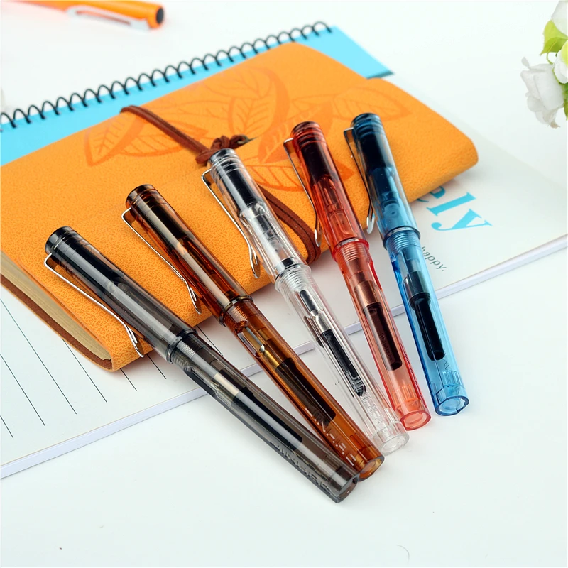 2pcs nib 5pcs Blue ink fountain pen set Jinhao colorful series new Listing ink