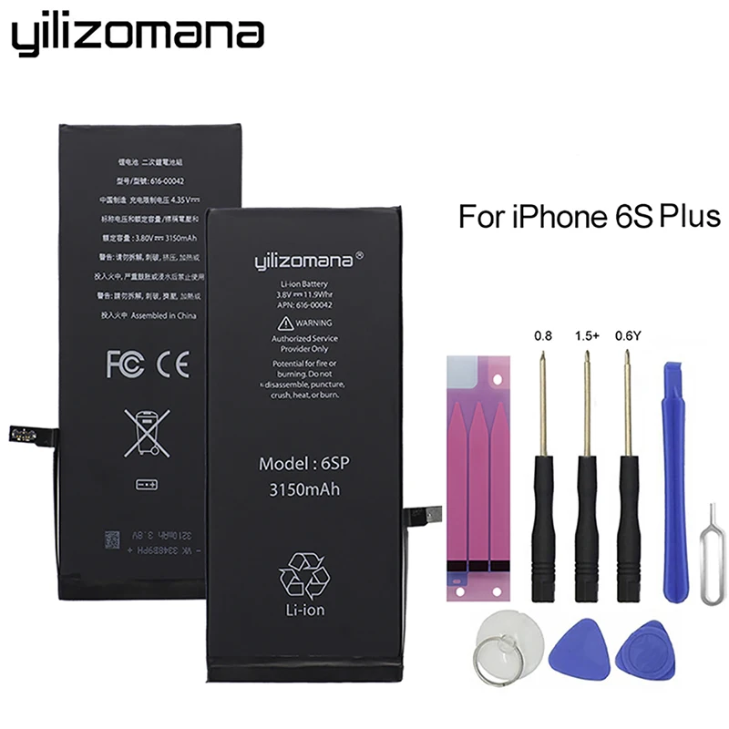 

YILIZOMANA Original High Capacity 3150mAh Phone Battery For Apple iPhone 6S Plus 6SPlus Replacement Li-ion Batteries+ Free Tools