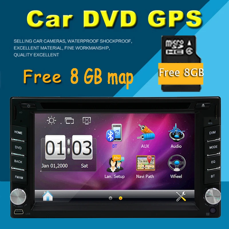 Universa Double 2 DIN Car font b radio b font DVD Player GPS Navigation 2DIN Car