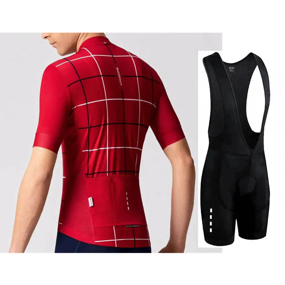 Cycling Jersey Set Summer Men short sleeve Bicycle Clothing Quick Dry Bike Clothes Suit - Цвет: 11