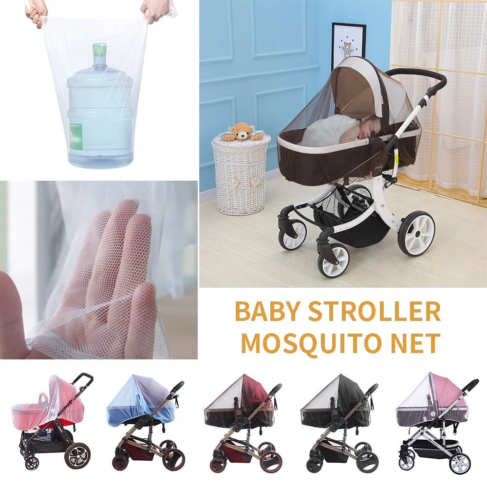

Baby Stroller Pushchair Mosquito Insect Net Safe Mesh Buggy Crib Netting Cart Mosquito Net Pushchair Full Cover Netting