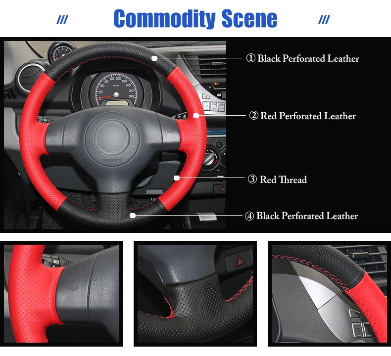 for Suzuki SX4 steering wheel cover