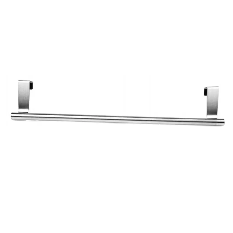 High Quality Stainless Steel Towel Bar Holder Kitchen Cabinet Cupboard Door Hanging Rack Storage Hook Accessories