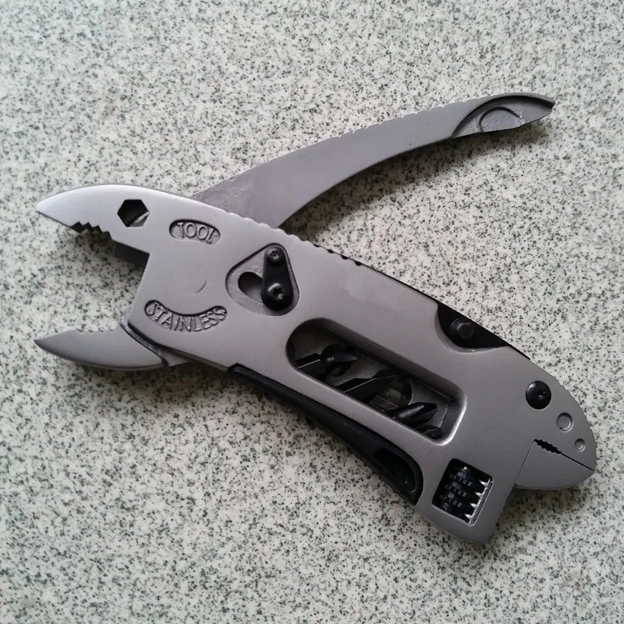 

10 pcs/lot EDC JP Multi-Function Pliers With 420 Steel Outdoor Camping Survival Knife Spanner Multifunctional Wrench Tools