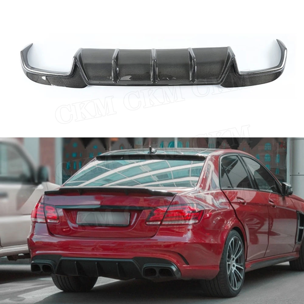 Спойлер для заднего бампера из углеродного волокна Benz E Class E260 E300 E400 E63 AMG 2014 2015 2016